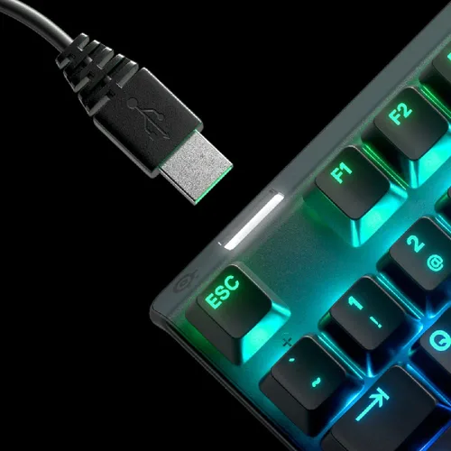 Vista 6 de SteelSeries Apex 7 TKL - Mechanical Gaming Keyboard - OLED Display - Brown Switches - American (QWERTY) Layout