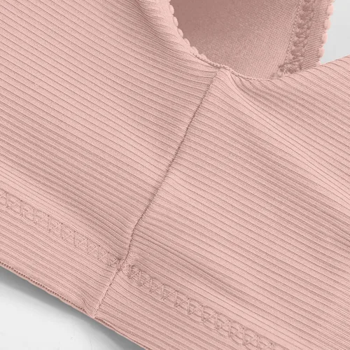 Vista 20 de Brasier sin aros para mujer, brasier sin aros, cómodo brasier sin varillas, ropa interior diaria