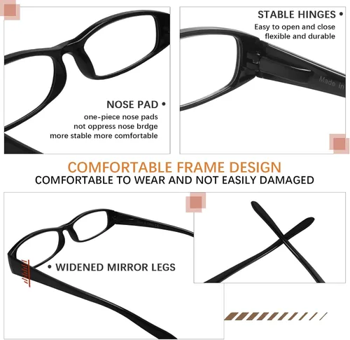 Vista 5 de 5 Pack Reading Glasses Blue Light Blocking for Women Fashion Spring Hinges Computer Readers Anti UV/Glare (5 Mix, 1.75)