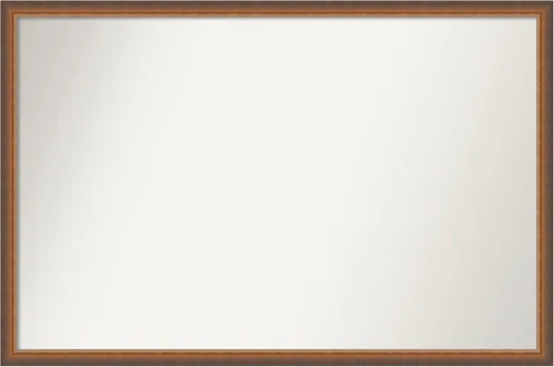 Vista 283 de Amanti Art Espejo de baño de bronce para sobre fregadero, 29 x 19 pulgadas, espejo rectangular de bronce antiguo, marco de madera tradicional