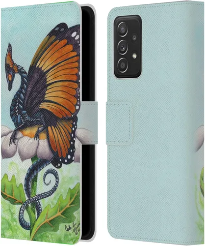 Vista 69 de Head Case Designs Officially Licensed Carla Morrow Galactic Entrancement Dragons Leather Wallet Case Compatible with Samsung Galaxy A07 4G