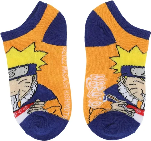 Vista 5 de Bioworld Naruto Ramen - Calcetines tobilleros juveniles (6 pares), Multi colorido
