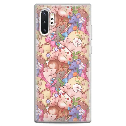 Vista 13 de Funda compatible con Samsung S23 S22 Plus S21 FE Ultra S20+ S10 Note 20 5G S10e S9 Lily Clear Flexible Waterlily Lotus Slim Fit Design Silicona Koi