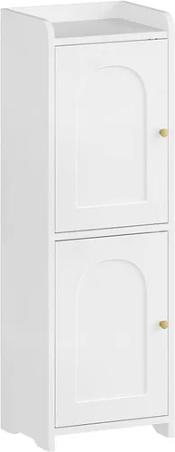 Vista 8 de Hzuaneri Gabinete de almacenamiento del cuarto de baño, pequeño gabinete Blanco