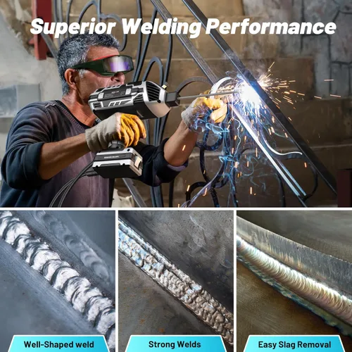 Vista 5 de Varillas de soldadura E6013 1/8 '': 2.5LB 14'' Electrodos de soldadura de acero de bajo carbono para fabricación de metales ligeros y reparaciones