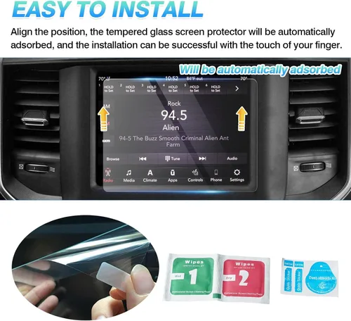 Vista 7 de Autorder Ajuste personalizado para protector de pantalla 2013-2024 2025 2026 Dodge Ram 1500 2500 3500 Accesorios vidrio templado pantalla