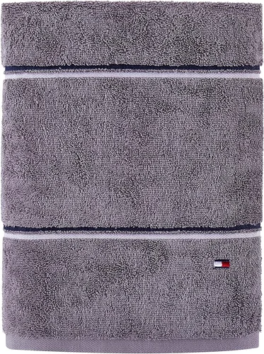Vista 26 de Tommy Hilfiger Modern American - Toalla de baño de color sólido, 30 x 54 pulgadas, 100% algodón, 574 GSM (Sunshine)