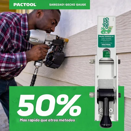 Vista 6 de PacTool SA902A01 Artisan Gecko Gauge Kit de Montaje para Revestimiento – Para uso con revestimiento de fibrocemento de 5/8 pulgadas, serie HZ5