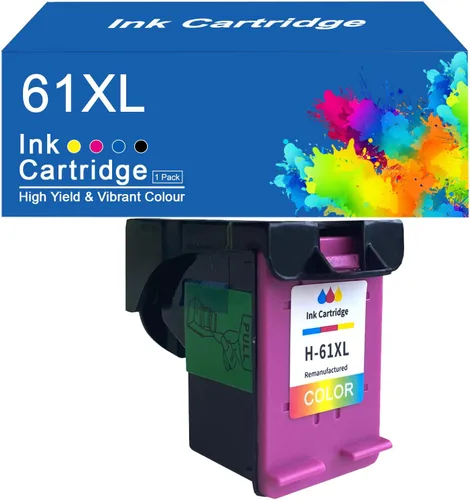 Vista 10 de 61XL 61 - Cartuchos de tinta compatibles con HP 61XL 61 cartuchos de tinta de alto rendimiento para impresoras HP DeskJet 2620 1000 1050 2000 2050