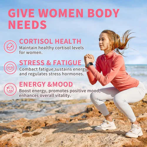Vista 4 de Hudetex Suplementos de cortisol para mujeres, gotas líquidas, administrador de cortisol con Ashwagandha, L-teanina, fosfatidilserina, Rhodiola Rosea
