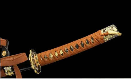 Vista 4 de 41 Inch Tachi Real Hamon Handmade Sword T8 Steel Japanese Samurai Katana