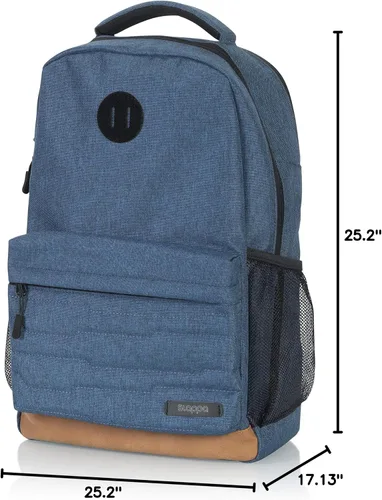 Vista 13 de Slappa Alpha Series - Mochila para laptop para videojuegos, se adapta a portátiles de hasta 15 pulgadas; azul (SL-ALPHA-LAPTOP-BP-BLU)