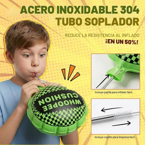 Vista 4 de POPLAY Paquete de 3 cojines Whoopee, broma de pedo para recuerdos de fiesta