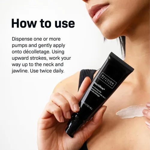 Vista 4 de Revision Skincare Nectifirm®, Crema reafirmante antienvejecimiento para el cuello para reducir líneas finas, arrugas y piel crepey