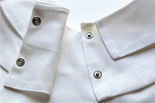 Vista 5 de Cuello de camisa postiza desmontable para mujer, de Magik