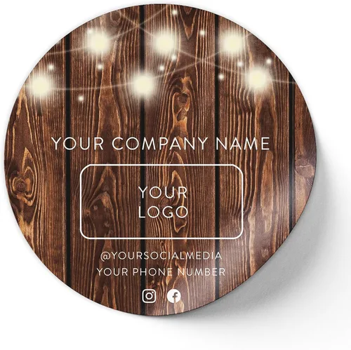 Vista 31 de Calcomanías de vinilo personalizadas con tu imagen, texto, diseño y logotipo. Etiquetas comerciales personalizadas impermeables para embalaje