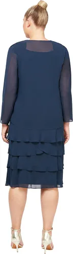 Vista 2 de S.L. Fashions Vestido de chaqueta adornado de dos piezas de talla grande para mujer