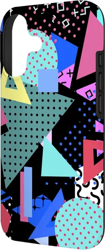 Vista 2 de 80s Geometric Memphis Pattern Vintage 1980s 90s Phone Cover Case for iPhone 17