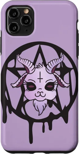 Vista 13 de Anime Aesthetic Baphomet Pentagram Pastel Goth Case for iPhone 17