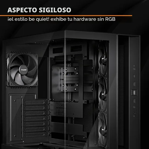 Vista 5 de be quiet! Base ligera 500 PC Caso, totalmente ventana frontal y panel