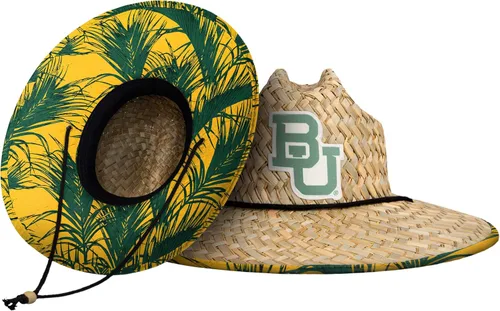Vista 53 de FOCO - Sombrero de paja con logotipo de equipo universitario de NCAA y estampado floral para hombre