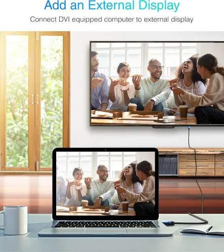Vista 9 de BlueRigger Cable adaptador DVI a HDMI de 3 pies (alta velocidad, bidireccional, chapado en oro macho a macho, 1080p) - Cable HDMI a DVI