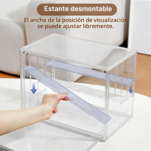 Vista 2 de Estuche de acrílico apilable de 4 capas para caja de exhibición