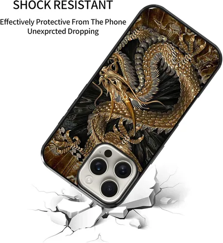 Vista 329 de Funda para iPhone Air - Dragón dorado chino