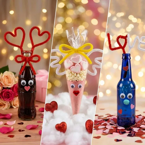 Vista 3 de Arcilla de secado al aire para niños, rellenos para calcetines para niños, kits de modelado de arcilla para manualidades DIY, regalos de Navidad