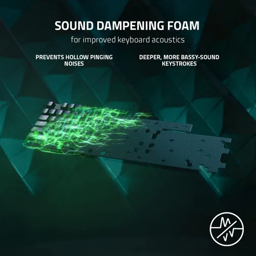 Vista 4 de Razer Huntsman - Teclado óptico para juegos V2 interruptores ópticos lineales más rápidos Gen-2 con amortiguadores de sonido y frecuencia de sondeo