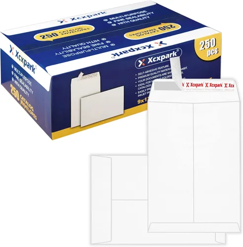 Vista 10 de Xxcxpark 120 sobres de seguridad para catálogo de 6 x 9 pulgadas, sobres autoadhesivos imprimibles, sobres marrones antidesgarros, para tarjetas