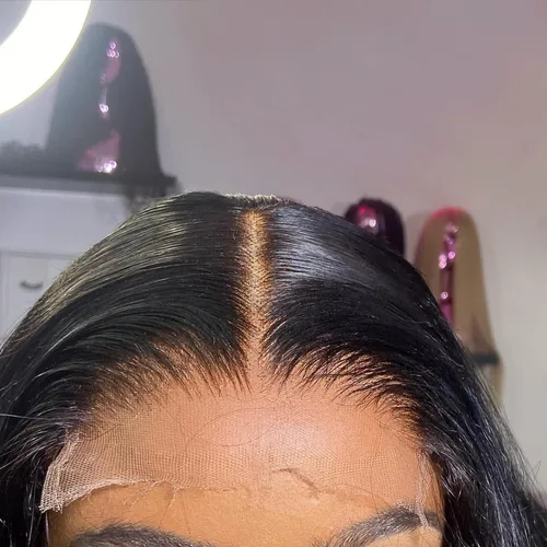 Vista 19 de BEEOS Frontal de Encaje HD de 13 x 4 pulgadas Solamente, cabello humano virgen lacio de color rubio 613, línea de cabello prearrancado de 0.10mm