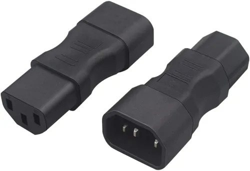 Vista 5 de Adaptador C14 a C13, conecta computadoras, servidores, impresoras, monitores y más - Adaptador C14 a C13
