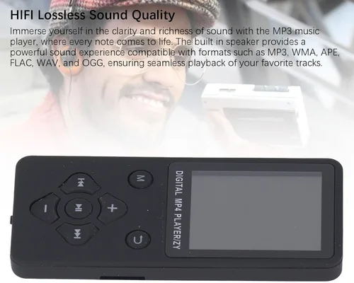 Vista 7 de Reproductor de MP3 de 64 GB, Bluetooth 5.0 reproductor de música portátil de calidad de sonido de alta fidelidad, reproductor de MP3 y MP4