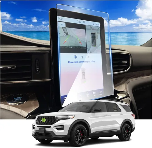 Vista 12 de Ruiya Protector de pantalla para Chevy Colorado/(2015 ~ 2022) GMC Canyon (2015 ~ 2020) GMC Yukon y Chevy Suburban/Tahoe de 8 pulgadas, vidrio