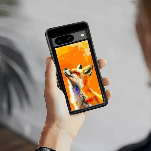 Vista 693 de Compatible con Google Pixel 4A 5G Mobile Case Creative Acrylic Panel trasero Silicona Protección Grip especialmente diseñado para Google Pixel 4A 5G
