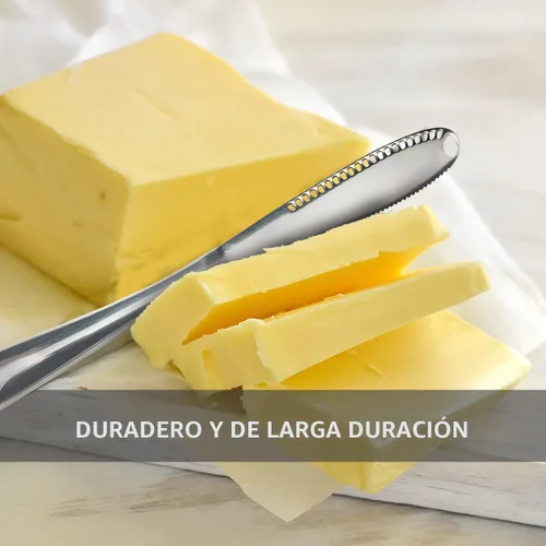 Vista 5 de Esparcidor de mantequilla de acero inoxidable, cuchillo de mantequilla - 3 en 1 Gadgets de cocina (1)