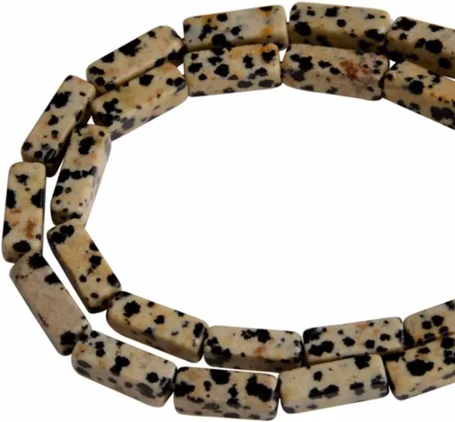 Vista 8 de Espaciador de tubo rectangular de amazonita de piedra natural de 0.157 x 0.512 in, cuentas sueltas para manualidades, pulseras, collares, joyería