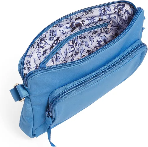 Vista 4 de Vera Bradley Bolso cruzado estilo hipster de algodón para mujer con protección RFID