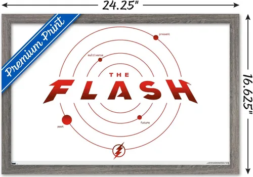 Vista 3 de Trends International DC Comics Movie The Flash - Póster de pared de la línea de tiempo