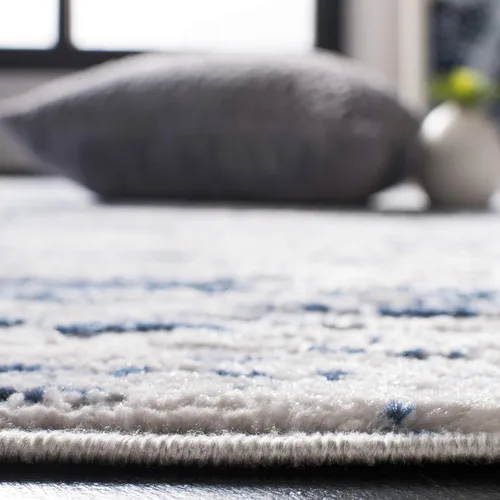 Vista 11 de SAFAVIEH Amelia Collection - Alfombra de área de 9 x 12 pies, gris y azul marino, diseño abstracto moderno, no desprende pelusa y de fácil cuidado