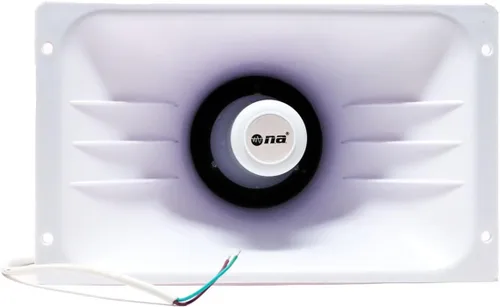 Vista 2 de Nippon America Bocina de alimentación TC-45 Altavoz PA de 80 vatios, blanco 11 "x 6.6