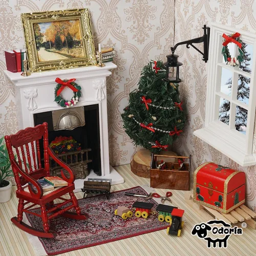 Vista 9 de Odoria Joyero miniatura 1/12, accesorios de decoración de casa de muñecas, A