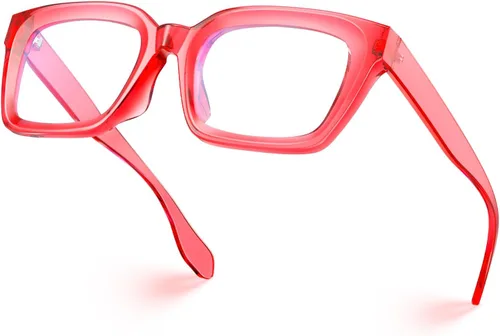 Vista 12 de VISOONE Chunky Square Anti Glare UV400 Blue Light Blocking Computer Glasses Verde albahaca