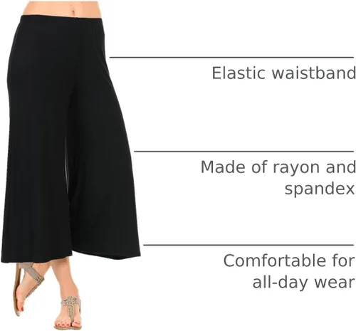 Vista 49 de Iconic Luxe – Falda-pantalón Jersey para cintura elástica para mujer