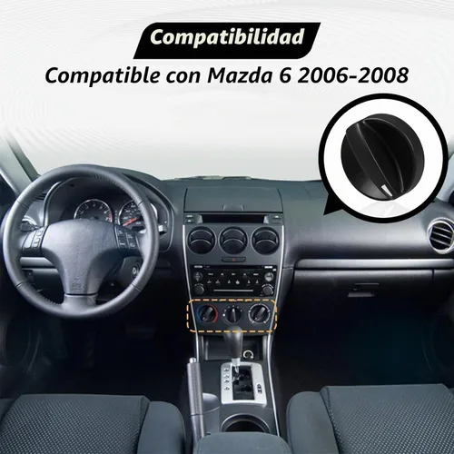Vista 4 de 3 pomos de control de HVAC, calentador de aire acondicionado, interruptor climático, perilla de control de velocidad del ventilador compatible