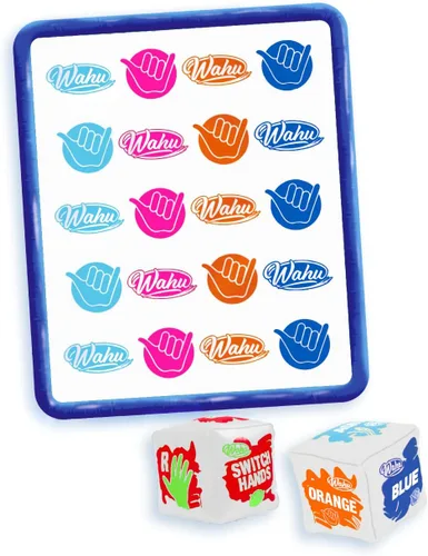 Vista 3 de Wahu Splash 'N' Tangle - Juego de agua para niños a partir de 5 años y adultos, juego de agua Twister para exteriores con tapete de juego, conector