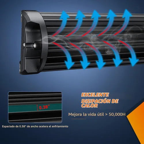 Vista 9 de Nilight Barra de luz LED de disparo lateral, 12 pulgadas, triple fila, luces combinadas spot flood, iluminación de trabajo con interruptor
