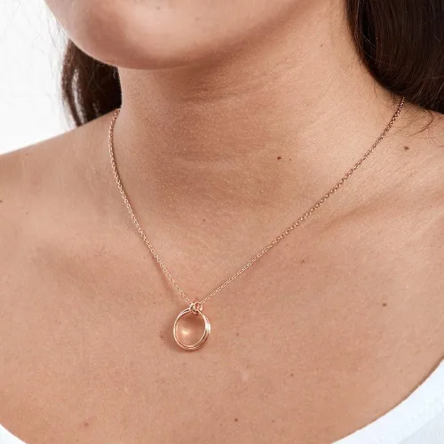 Vista 3 de Dear Ava Collar de regalo para mujeres y niñas, colgante de joyería moderna ajustable, idea de regalo de amor para ella con tarjeta sincera, regalos