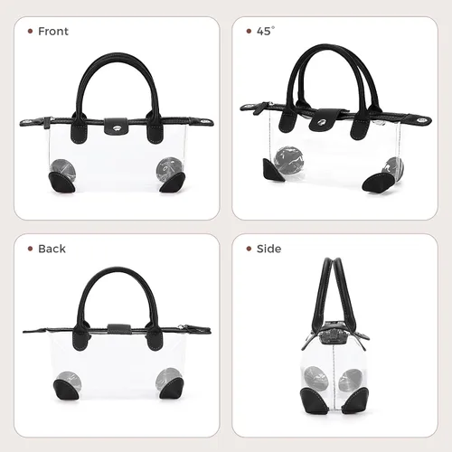 Vista 8 de OFY Clear Bag for Stadium Approved Clear Stadium Bags for Women Small Crossbody Purse Handbags for Concerts Sports Events